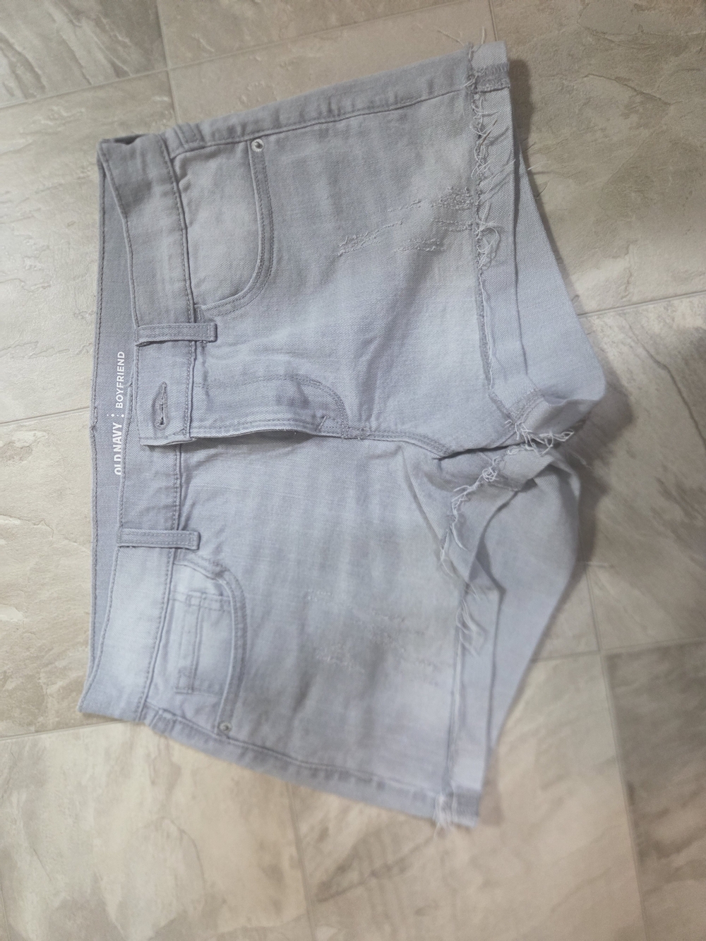 Old Navy Light Wash Boyfriend Denim Shorts